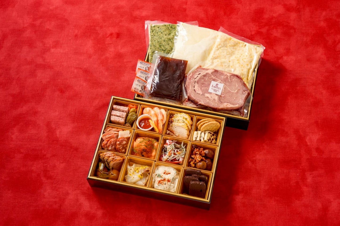 [2名様セット]ロウリーズのプライムリブおせち 二段重 | LAWRY'S NEW YEAR OSECHI 2026